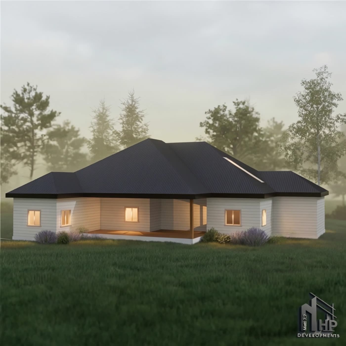 Rear patio and covered outdoor room
