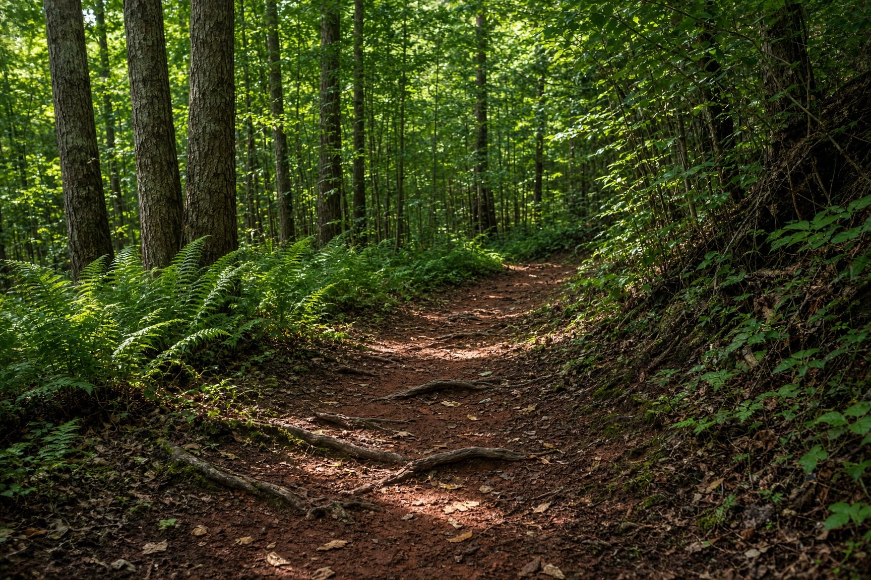 Trail network in Bella Vista